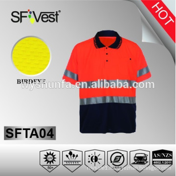 SFVEST 2015 Reflective Safety Clothing Short Sleeve Hi Vis Shirt